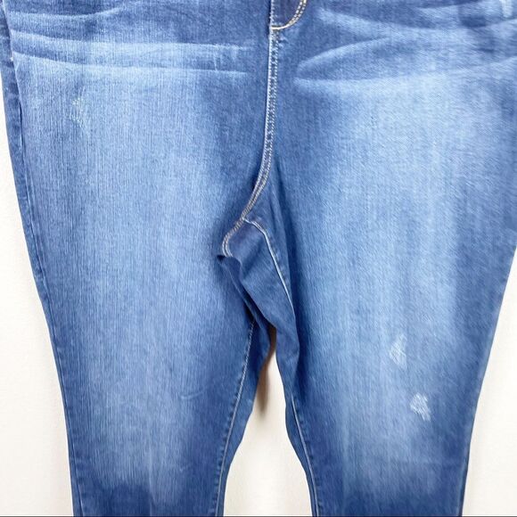 Slink Blue Denim Jeans Stretch Skinny High Rise - Picture 3 of 7
